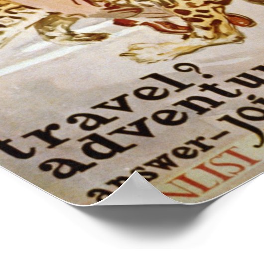 Vintag Join the Marines Poster (Ecke)