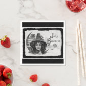 Vintag Jolly Halloween Hexe Serviette (Beispiel)