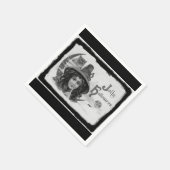 Vintag Jolly Halloween Hexe Serviette (Ecke)