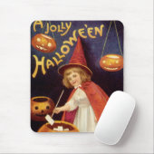 Vintag Jolly Halloween Hexe von Ellen Clapsaddle Mousepad (Mit Mouse)