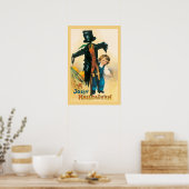 Vintag Jolly Halloween Scarecrow Ellen Clapsaddle Poster (Küche)