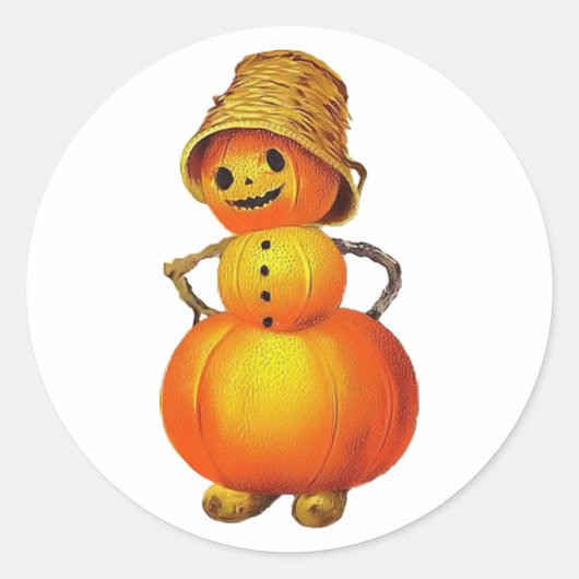 Vintag Jolly Pumpkin Sticker (Vorderseite)