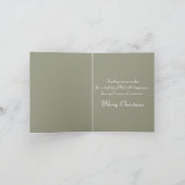 Vintag Jolly Retro Snowman Holiday Karte (Innenseite)