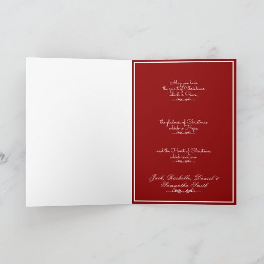 Vintag Jolly Santa Claus, Weihnachten (Innenseite)