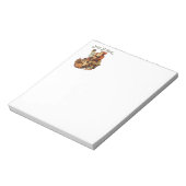 Vintag Jolly St. Nick Notizblock (Rotiert)