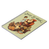 Vintag Jolly St. Nick Notizblock (Linke Seite)