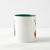 Vintag Jolly St. Nick Zweifarbige Tasse (Mittel)