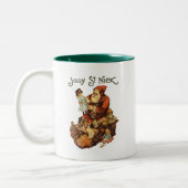 Vintag Jolly St. Nick Zweifarbige Tasse (Links)