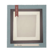 Vintag Journal Taary Blue Sepia Scrapbook Notizblock (Vorderseite)