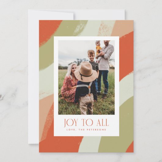 Vintag Joy Holiday Flat Card (Vorderseite)