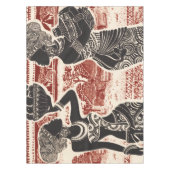 Vintag Joy Tribal African Women Village Tischdecke (Vorderseite)