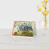 Vintag Joyous Birthday Karte (Gelbe Blume)