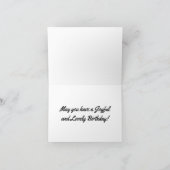 Vintag Joyous Birthday Karte (Innenseite)