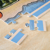 Vintag Juarez Mexico Postcard Puzzle (Seite)