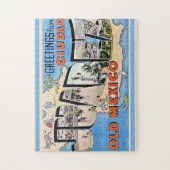 Vintag Juarez Mexico Postcard Puzzle (Vertikal)