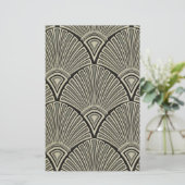 Vintag, Jugendstil, beige, grau, Art Deko, französ Briefpapier (Stehend Vorderseite)