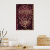 Vintag Jules Vern "Steampunk Cover Art" Poster (Küche)
