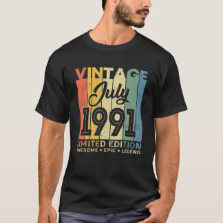 Vintag Juli 1991 Limited Edition Phantastisch Epic T-Shirt