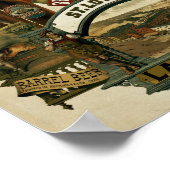 Vintag Julius Winkelmeyer Braubierwerbung Poster (Ecke)