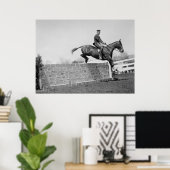 Vintag Jumping Horse Circa 1911 Poster (Heimbüro)