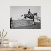 Vintag Jumping Horse Circa 1911 Poster (Küche)