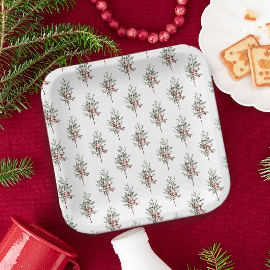 Vintag Juniper Greenerity Pattern Pappteller