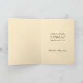 Vintag Just Married Bliss Dankeskarte (Innenseite)