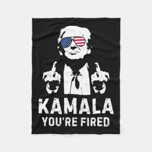Vintag Kamala Du bist gefangen! Trump 2024 Fleecedecke