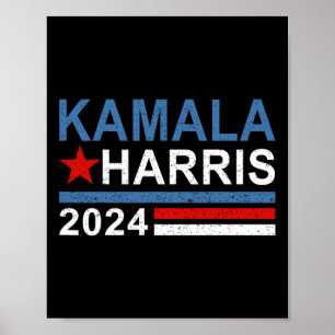 Vintag Kamala Harris 2024 für die Präsidentschafts Poster
