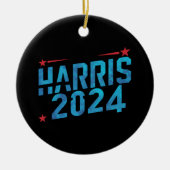 Vintag Kamala Harris 2024 Keramik Ornament (Vorne)