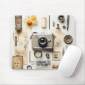 Vintag Kamera und Trinkets Mousepad (Mit Mouse)
