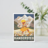 Vintag Kandersteg Schweiz Postkarte (Stehend Vorderseite)