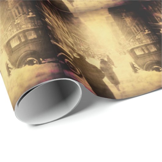 Vintag Kansas City Geschenkpapier (Rolleneckpunkt)