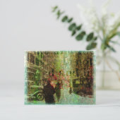 Vintag Kansas City Grunge Collage Postkarte (Stehend Vorderseite)