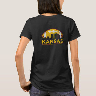 Vintag Kansas City Skyline Retro Kansas Fan Footb T-Shirt
