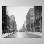 Vintag Kansas City Walnut Street Poster (Vorne)
