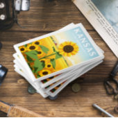 Vintag Kansas Magnet