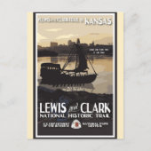 Vintag Kansas National Park Travel Postkarte (Vorderseite)