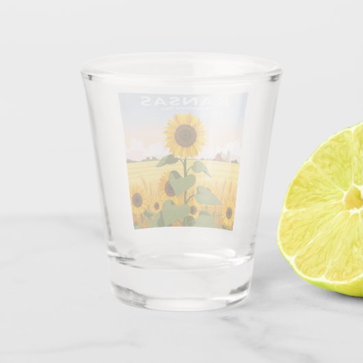 Vintag Kansas Schnapsglas (Rückseite)