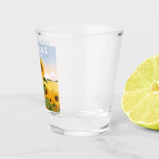 Vintag Kansas Schnapsglas (Rechts)