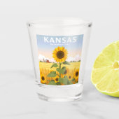 Vintag Kansas Schnapsglas (Vorderseite)