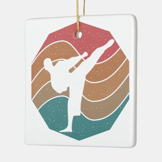 Vintag Karate Keramikornament (Links)