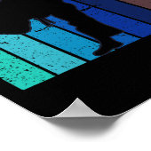 Vintag Karate Kick Boxing Poster (Ecke)