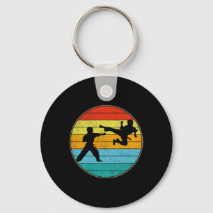 Vintag Karate Kids Martial Arts Fighter Retro Kar Schlüsselanhänger