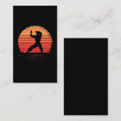 Vintag Karate Martial Arts Retro Visitenkarte (Vorne/Hinten)