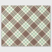 Vintag Kariert Geschenkpapier (Flach)