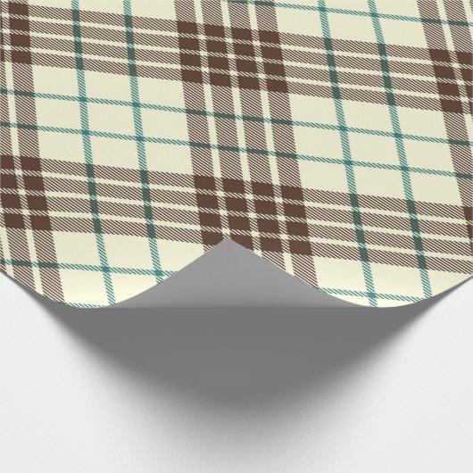 Vintag Kariert Geschenkpapier (Ecke)