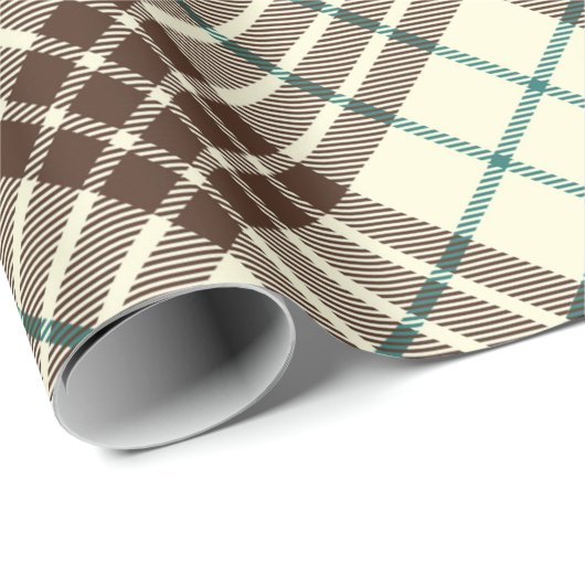 Vintag Kariert Geschenkpapier (Rolleneckpunkt)