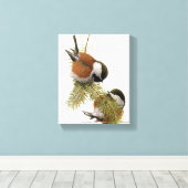 Vintag Kastanienrückwurzel Leinwanddruck (Insitu (Holzboden))