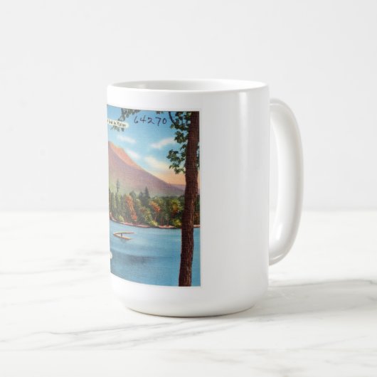 Vintag Katahdin Postcard Kaffeetasse (VorderseiteRechts)